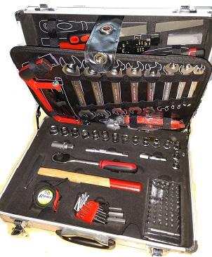 Malette a outils 146 pieces marque Elem technic réf 90JJ146 malettes et  coffrets d'outils